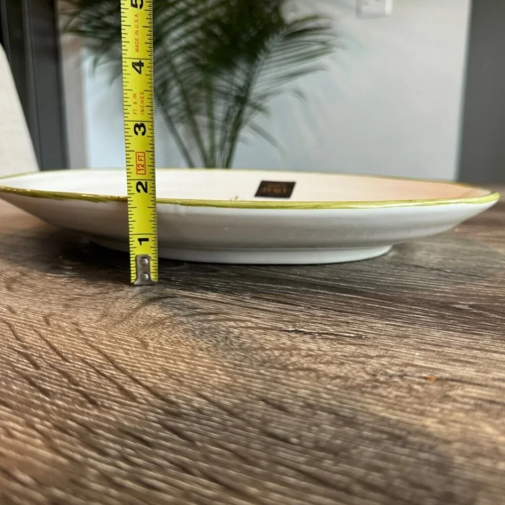 Ceramica Cuore Mushroom Oval Platter, Made Italy.